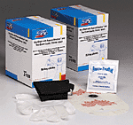 Rescue Breather™ with 2 gloves on key chain, black - 15 per box